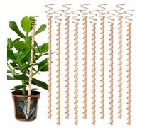 10pcs Electroculture Plant Stakes, 13.5''/17" Available Copper Coil Wire Antennas Garden Stakes, Tensor Rings Kit, Copper Rods Electronic Planting for Growing Vegetable Garden Plants Support