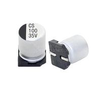 10PCS electrolytic capacitor 35V100UF 6.3 * 7.7mm SMD aluminum electrolytic capacitor 100uf 35v