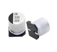 10PCS electrolytic capacitor 35V330UF 10 * 10mm SMD aluminum electrolytic capacitor 330uf 35v