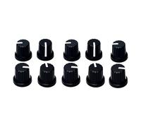 10Pcs Electronic Control Potentiometer Knob 6mm Knurled Shaft Hole Volumes Control Electric Guitar Knobs Potentiometer for Speakers Effect Pedal Lifier