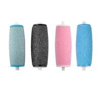 10pcs Electronic Foot File Extra Coarse Replacement Roller Heads | Abs and Emery, Removes Rough and Hard Skin, Refill Accessory for Soles and Cracked Heels
