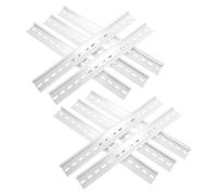10pcs Electronic Slotted Din Rail Aluminum Mounting Guide