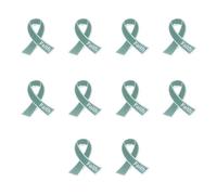 10pcs Elegant Faith Letter Charm Brooch with Ribbon Accent for Stylish Accessories Party Accessory Brooch