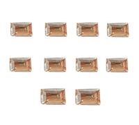 10Pcs Elegant Rhinestones 3D Art Crystal Rhinestones Pointed Bottom Tips Decorations Crystal 3D Nails Charm