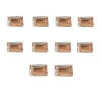 10Pcs Elegant Rhinestones 3D Art Crystal Rhinestones Pointed Bottom Tips Decorations Crystal 3D Nails Charm