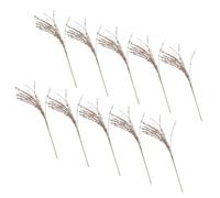 10pcs Elegant Sparkling Sequin Stem Christmas Tree Glitter Berry Stem for Holiday Decoration or Christmas Vase Filler