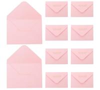 10pcs Embossed Floral Gold Foil Invitation Envelope