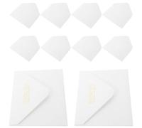 10pcs Embossed Floral Invitation Envelopes White Specialty Paper with | Elegant Classic Finish, Subtle Shimmer and Effortless Access, Suitable for Wedding Dinner Parties