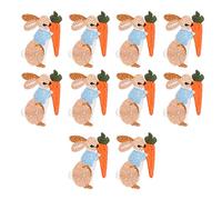 10PCS Embroidered Patches, Rabbit Iron on Patches Bunny Embroidered Sew Applique Cute Sew on Applique for Clothing Jacket Jeans Pants Dress Backpack Hat Decorations