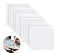 10PCS Embroidery Fabric, White Cotton Cross Stitch Fabrics 30 X 30cm, 21 Count Embroidery Cloth Material Accessories for DIY Handmade Craft Sewing Home Decoration Kids Adults Beginners