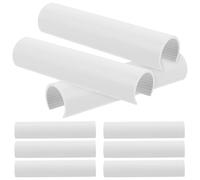 10pcs Embroidery Frame Buckle Cross Stitch Plastic Open Card Tube Buckle for Cross Stitch Enthusiasts White PVC Stable Support Versatile Project