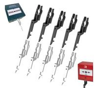 10PCS Emergency Light Test Key Fire Alarm Test Key Universal Call Point Key Available for All Versions of Call Points Fire Alarm Key Suitable for Emergency Button Breakage of Fire Glass Switch