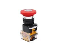 10pcs Emergency Stop LA38-11ZS 10A 380V 22mm Button Switch 1 NO 1 NC