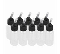 10pcs Empty Airbrush Paint Bottle, 30ml Paint Bottles with Scale, Airbrush Bottles Replacement Jar for Paint Storage