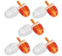 10pcs Empty Lip Gloss Tube 5ml ABS Honeycomb Brown Container | Body for Fill Level Checks, Travel Size the Go Touch Ups, DIY Use