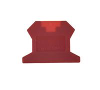 10Pcs End Cover D-UK 2.5 For Terminal Block UK-2.5B Four Colors End Plate Din Rail Terminal Blocks Accessories End Caps(Red)