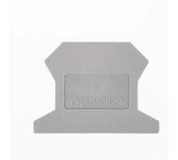 10Pcs End Cover D-UK 2.5 For Terminal Block UK-2.5B Four Colors End Plate Din Rail Terminal Blocks Accessories End Caps(Grey)