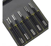 10Pcs Engraving Tools for Stone Lettering, Carbon Steel Chisels Set with Storage Bag, Double Sided Craft Graver Kit for Hand Engraving Stone Stamps And DIY Art