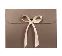 10Pcs Envelope Gift Box Silk Scarf Packaging Box With Ribbon Bow Party Gift Envelope Solid Color Packaging Present Bag for Mother’s Day Paper Party Bag for Birthday Wedding Baby Shower Xmas