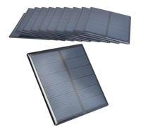 10pcs Epoxy Solar Panel 5.5V 190mA Mini Polycrystalline Solar Cell Panel 70mm x 70mm/2.76" x 2.76" for Solar Power Mini Solar Cells DIY Solar Light Phone Charger Flashlight