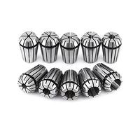 10pcs ER20 High Precision Spring Steel Collet Set, CNC Milling Lathe Tool Collets, 0.03mm Run - Out Tolerance with Clear Size Markings for Engraving Machine Workholding