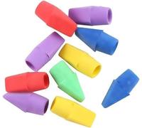 10Pcs Erasers for Pencils, Multicolor Top, Eraser Caps, for Top, Pencil Erasers, Toppers, Pencil Top Erasers