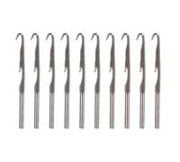 10Pcs Ergonomic Metal Crochet Hooks Set, Crochet Hooks for Beginners and Experienced Crocheters, Compact 1.5 - Inch Knitting Needles with Smooth Tips, Durable Stainless Steel Croch