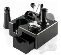 10PCS Espresso Accessories Kit - Espresso Tamping Station, Knock Box, Coffee Tamper,Distributor Leveler,WDT,Dosing Funnel,Puck Screen,Latte Sets Fits Breville 54 mm Espresso Machine and Portafilter