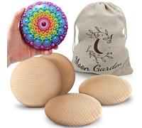 10PCS Extra Large Rocks for Painting, 4.5 Inch, Flat Smooth Wooden Rocks for Rock Painting, Premium Rock Painting Kit Stones, Perfect Flat Painting Rocks for Arts and Crafts