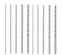 10Pcs Extra Long Drill Bits, HSS Steel for Various Drilling Needs, Sizes Include 2mm, 3mm, 3 5mm, 4mm, 5mm, Length 150mm