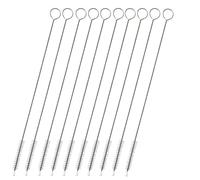 10pcs Extra Long Straw Cleaner Brush, Stain/Less Ste/el & Nylon Pipe Cleaners for Tubes, Bottle Brush & Crevice Cleaning Brush - Reusable Cleaning Tools for Straws, Cups & Bottles,Straw Cleaning Tool