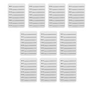 10pcs Eyelash Extension Tray, White Eyelash Extension Volume Hand Plate, 8-15mm Lash Display & Grafting Tray for Lash Technicians, Lightweight Plastic with Rounded Edges for