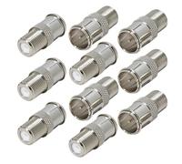 10PCS F Type Connector Male To Female Quick Connect Adapter - Tool-Free Coaxial Solution For TV Antenna, Satellite Cable & Modem