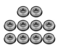 10pcs F608Z Shielded Steel Flanged Miniature Ball
