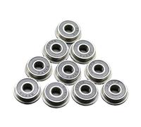 10Pcs F623 F686 F688 F689 F695 F696 F698-2RS Bearing 5x13x4mm Flanged Miniature Deep Groove Ball Bearings for VORON 3D Printer(F695-2RS 5x13x4mm)