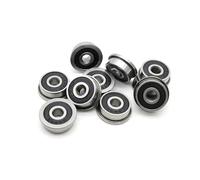 10Pcs F623 RS Bearing For VORON 0 3x10x4 ABEC-7 Voron 3D Flanged Bearing F623-RS Ball Bearings F623RS 3D Print Bearings