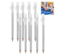 10pcs Fabric Markers for Sewing,White Tailor Chalk Pencils,Fabric Marker Chalk,Water Soluble Tracing Tools,Dressmakers Embroidery Diy Crafts,Sewing Accessories,Tailors Chalk Pencil(White)