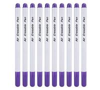 10pcs Fabric Marking Pens, Disappearing Ink Marking Pen, Air Water Erasable Pen Fabric Marker Air Erasable Pen for Cloth Sewing Marking Tracing
