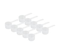 10pcs Face Mask Measuring Scoops, Transparent Long Handle Spoons with Scale Multifunctional Measuring Accurate Face Mask Spoon for Powders and Dry Goods