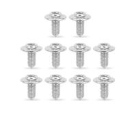 10PCS Fairing Bolt Kit for BMW M5*14/14.5/16/ 17.5/20 Motorbike Fairing Screws Universal Fits for S1000R S1000RR S1000XR R1200GS LC ADV R1250GS R1200RT R1250 F750GS F850GS F900R (Chrome, M5 x 12)