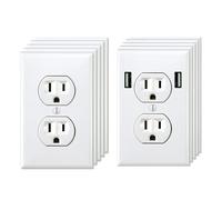 10Pcs Fake Electrical Outlet Wall Sticker - Funny Prank Wall Decal for Office & Home, April Fools' Day Vinyl Decal