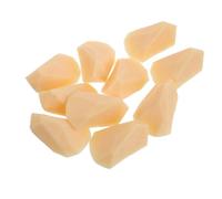 10pcs Fake Potato Chunks Model PVC Realistic Home Miniature Scenes