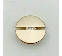 10pcs Fashion Diamond Metal Button 20mm/23.0mm/25mm Round Buttons Suit Cashmere Coat DIY Sewing Decoration Buckle-Gold-30mm