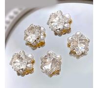 10Pcs Fashion Glass Nail Art Jewelry Charms Crystal 3D Diamond Rhinestones DIY Rhinestones Manicure Decoration Art Stones Fashionable Adornments