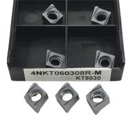 10PCS Fast Forward Insert Carbide Plates Roughing(4NKT060308R-M KT8030)