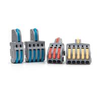 10PCS Fast Wiring Cable Connectors Compact Splitter Electrical Conductors Push-in Home Terminal Block 28-12 IDGTTLDF(T11O)