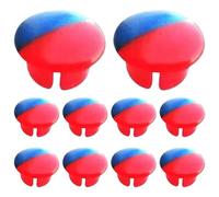 10Pcs Faucet Index Buttons, Hot and Cold Sink Tap Indicators, Replacement Faucet Knob Covers for Kitchen Bathroom Basin Mixer Handle Repair