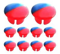 10Pcs Faucet Index Buttons, Hot/Cold Signs Switch Labels Faucet Replacement Part Temperature Indicator Hot/Cold Buttons for Kitchen Bathroom Sink Cover Handle Accessories