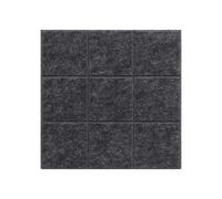 10pcs Felt Message Board Bulletin Tiles Household Wall Background Photo Display for Home(Dark Gray)