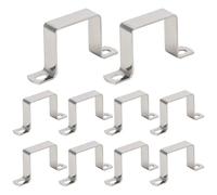 10Pcs Fence Post Brackets, Stainless Steel Fence Panel Clips, Anti Rattle & Anti Corrosion, Suitable for Concrete or Wooden Posts